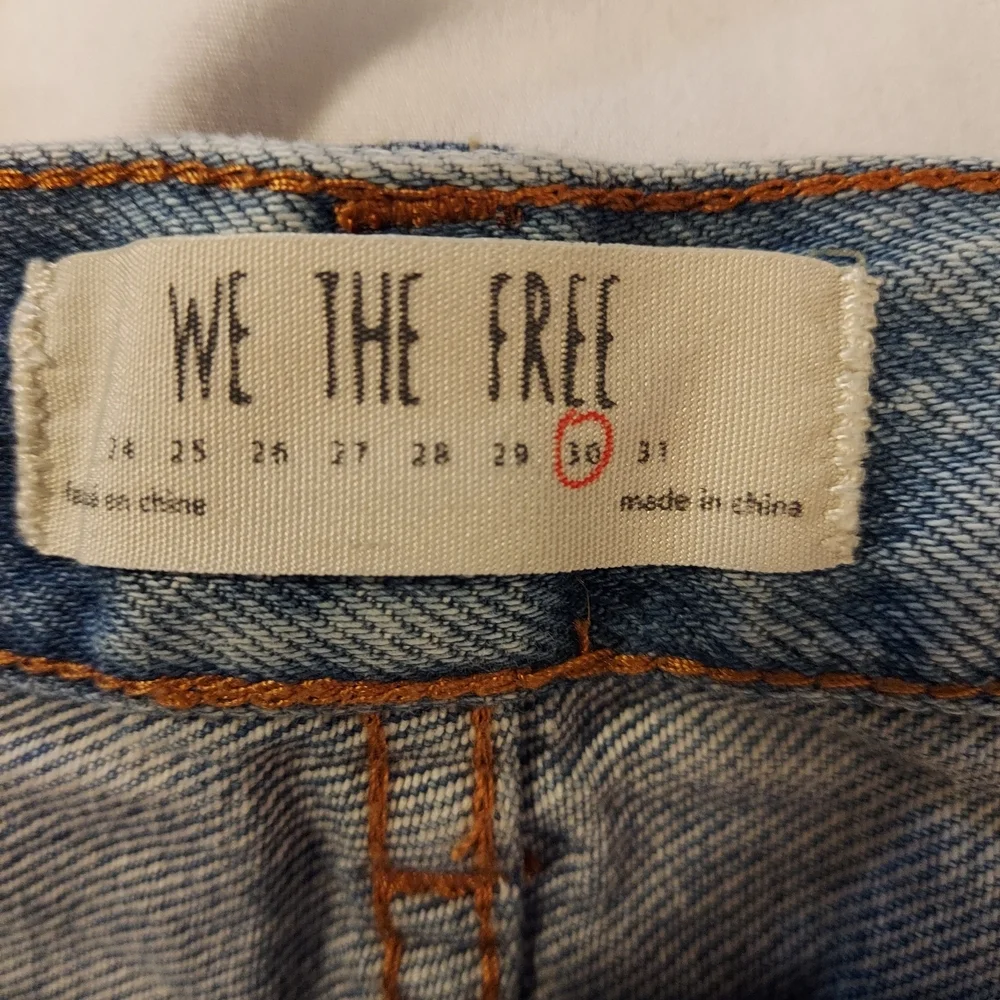 We The Free Distreesed Denim Mini Skirt - 30